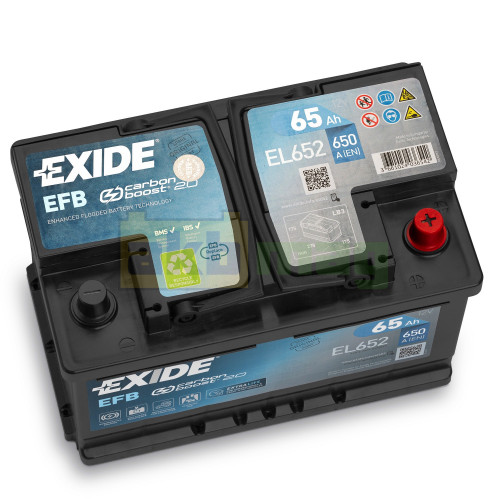 Автомобильный аккумулятор Exide 65Ah 650A Start-Stop EFB EL652