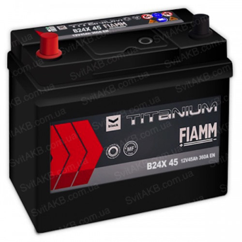 Автомобильный аккумулятор Fiamm 45Ah 360A Titanium Black
