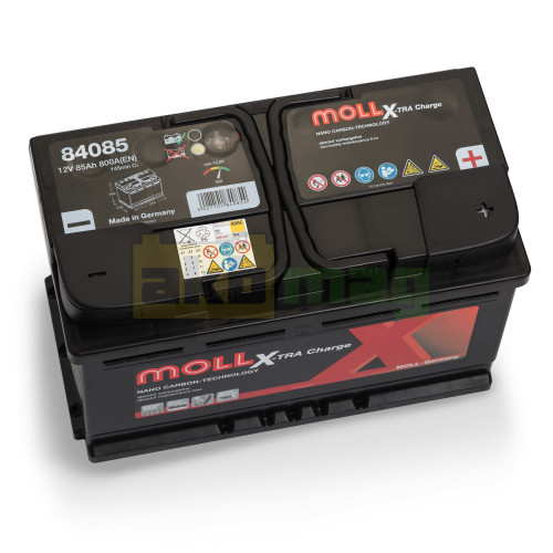 Автомобильный аккумулятор Moll 85Ah 800A X-tra Charge 84085