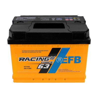 Автомобільний акумулятор Racing Force 63Ah 620A EFB