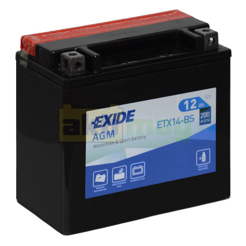 Мото акумулятор Exide 12Ah ETX14-BS