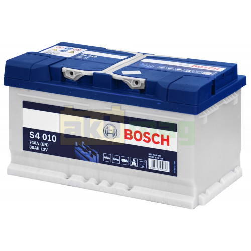 Автомобильный аккумулятор Bosch 80Ah 740A S4 010 0092S40100