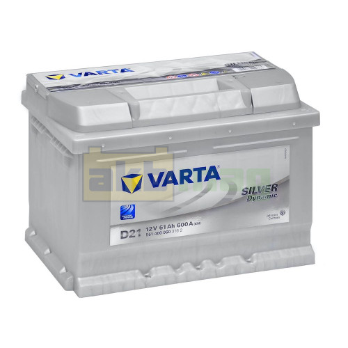 Автомобільний акумулятор Varta 61Ah 600A D21 Silver Dynamic