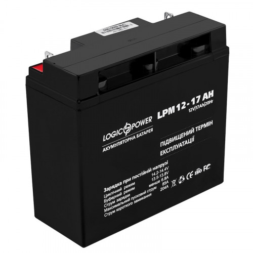Акумулятор LogicPower 12V 17Ah LPM12-17
