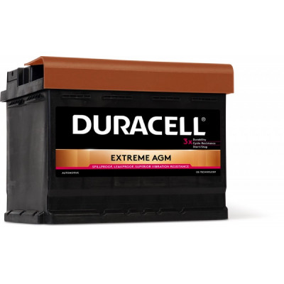 Автомобильный аккумулятор Duracell 60Ah 640A Extreme AGM DE60AGM