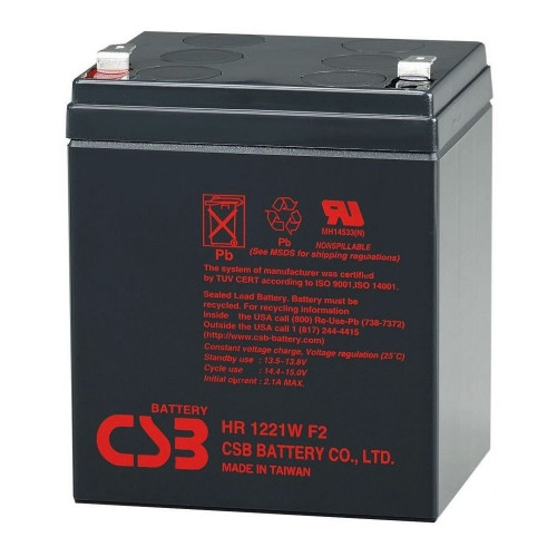 Аккумулятор CSB 12V 5Ah HR1221WF2