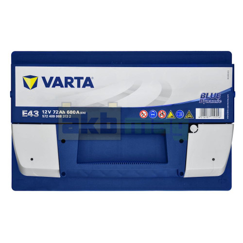 Автомобильный аккумулятор Varta 72Ah 680A E43 Blue Dynamic
