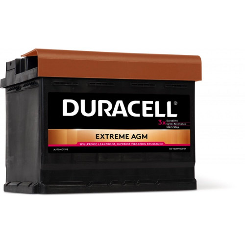 Автомобильный аккумулятор Duracell 60Ah 640A Extreme AGM DE60AGM