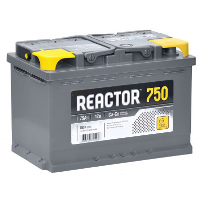 Автомобильный аккумулятор Reactor 75Ah 750A