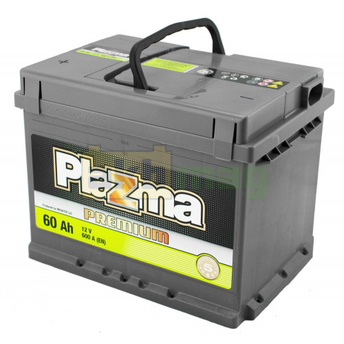 Автомобильный аккумулятор Plazma 60Ah 600A Premium