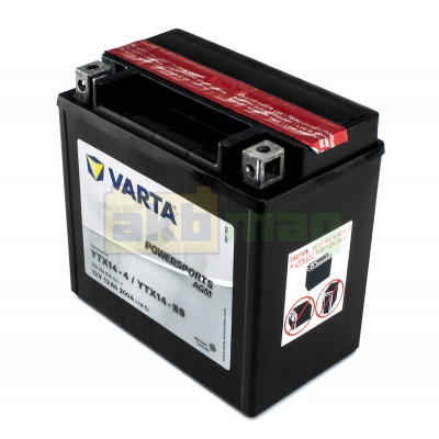 Мото аккумулятор Varta 12Ah PowerSports AGM YTX14-BS