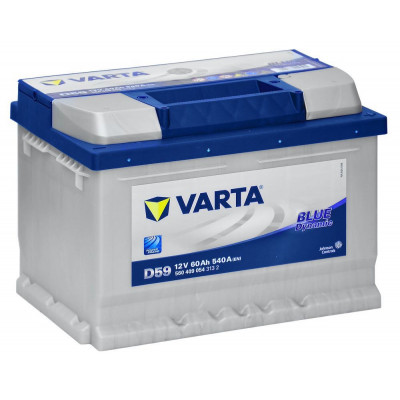 Автомобильный аккумулятор Varta 60Ah 540A D59 Blue Dynamic