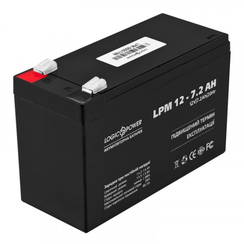 Акумулятор LogicPower 12V 7,2Ah LPM12-7,2