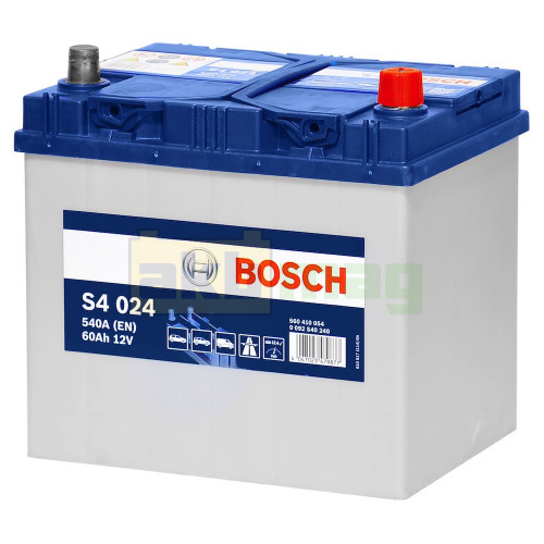 Автомобильный аккумулятор Bosch 60Ah 540A S4 024 0092S40240