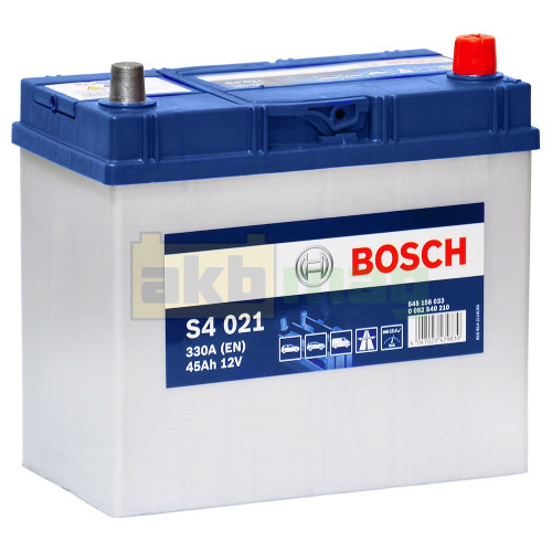 Автомобильный аккумулятор Bosch 45Ah 330A S4 021 0092S40210