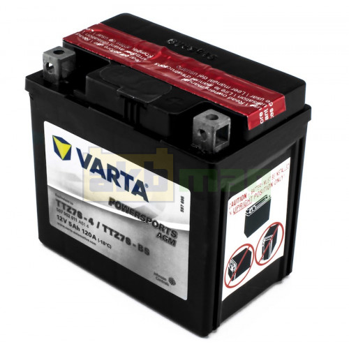 Мото акумулятор Varta 5Ah PowerSports AGM TTZ7S-BS