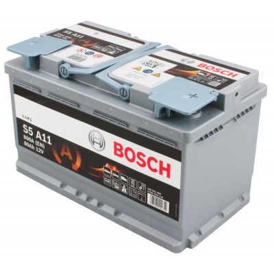 Автомобильный аккумулятор Bosch 80Ah 800A S5 A11 AGM 0092S5A110