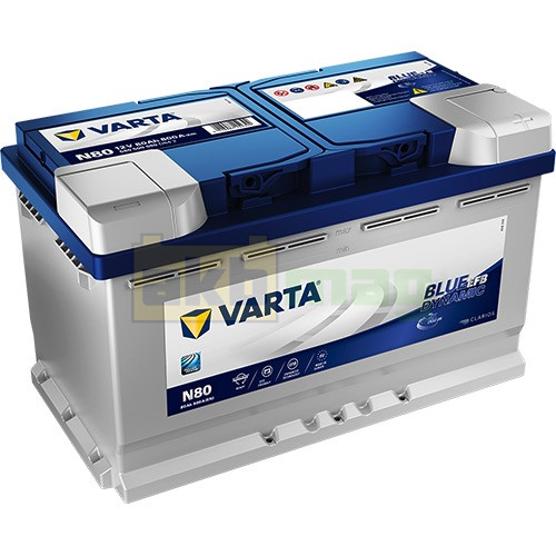 Автомобильный аккумулятор Varta 80Ah 800A N80 Blue Dynamic EFB