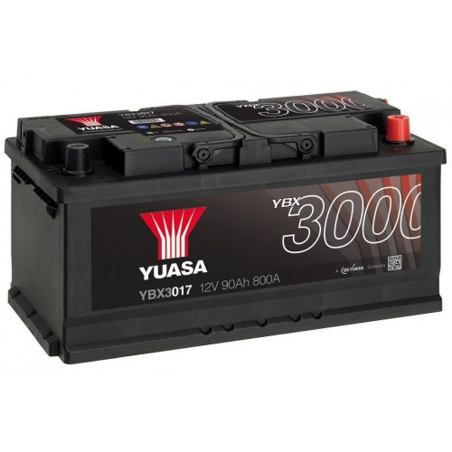 Автомобільний акумулятор Yuasa 90Ah 800A SMF YBX3017