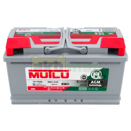 Автомобильный аккумулятор Mutlu 95Ah 900A Start-Stop AGM
