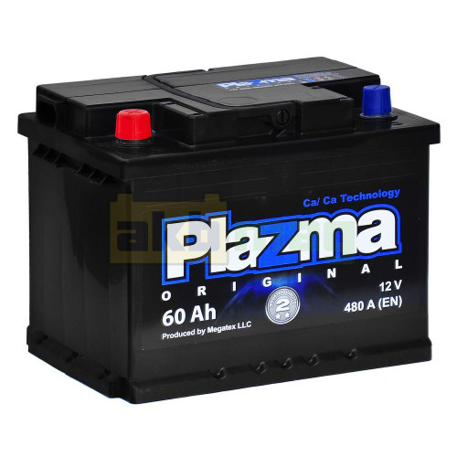 Автомобильный аккумулятор Plazma 6СТ-60 Original