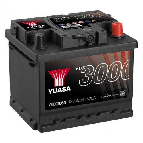 Автомобильный аккумулятор Yuasa 45Ah 425A SMF YBX3063