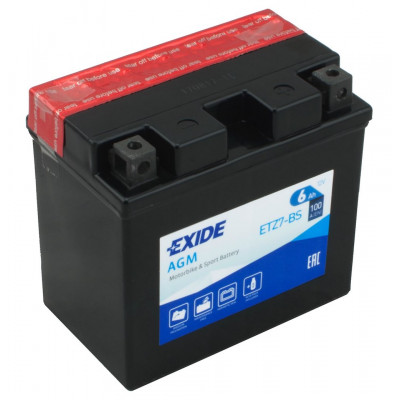 Мото аккумулятор Exide 6СТ-6 YTZ7-BS/ETZ7-BS