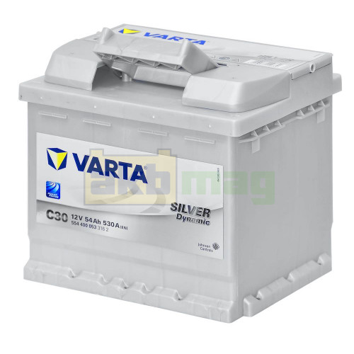 Автомобильный аккумулятор Varta 54Ah 530A C30 Silver Dynamic
