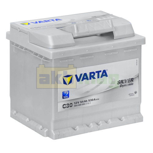Автомобильный аккумулятор Varta 54Ah 530A C30 Silver Dynamic