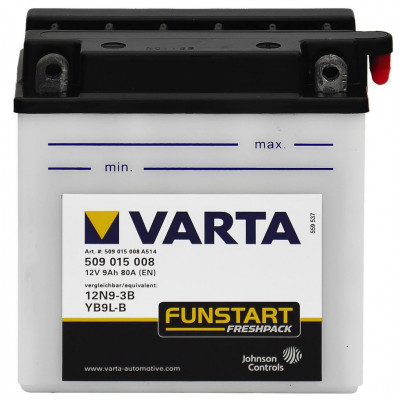 Мото аккумулятор Varta 9Ah Funstart 12N9-3B/YB9L-B