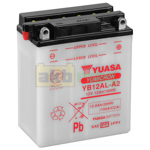 Мото аккумулятор Yuasa 6СТ-12,6 YuMicron YB12AL-A2