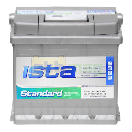 Автомобильный аккумулятор Ista 50Ah 420A Standard L