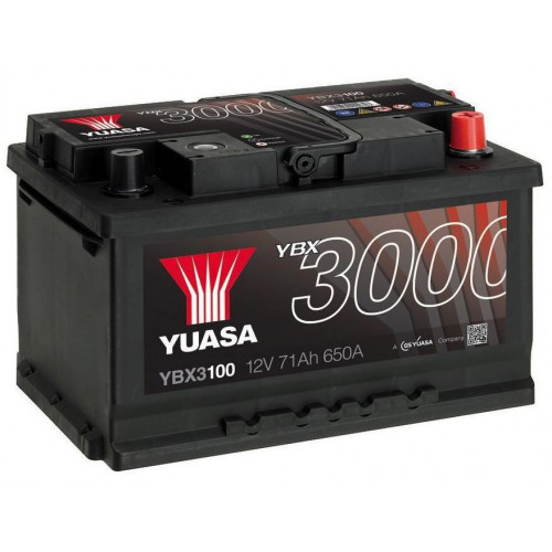 Автомобільний акумулятор Yuasa 71Ah 650A SMF YBX3100