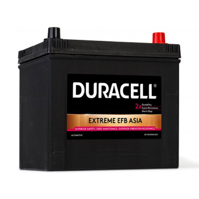 Автомобильный аккумулятор Duracell 65Ah 550A Extreme EFB DE65EFBASIA