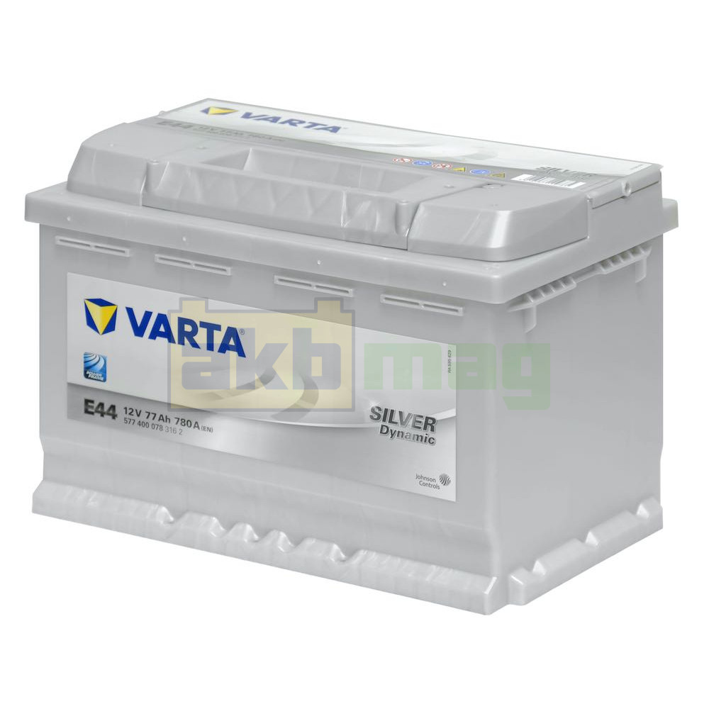 Varta 577400078 battery 77AH 780 silver 278x175x190 (-+)