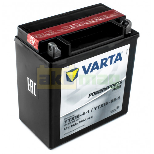 Мото аккумулятор Varta 14Ah PowerSports AGM YTX16-BS-1