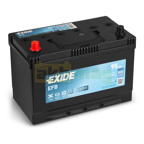 Автомобильный аккумулятор Exide 95Ah 800A Start-Stop EFB EL955