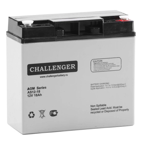 Аккумулятор Challenger 12V 18Ah AS12-18