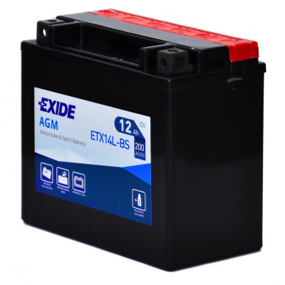 Мото акумулятор Exide 12Ah ETX14L-BS