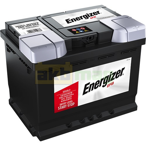Автомобильный аккумулятор Energizer 60Ah 640A Premium EFB EE60L2