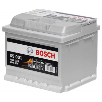 Автомобильный аккумулятор Bosch 52Ah 520A S5 001 0092S50010