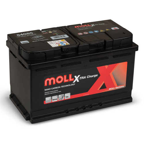 Автомобильный аккумулятор Moll 85Ah 800A X-tra Charge 84085