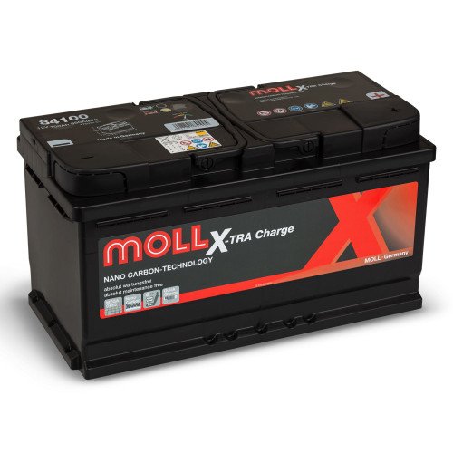 Автомобильный аккумулятор Moll 100Ah 850A X-tra Charge 84100