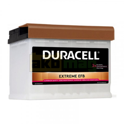 Автомобильный аккумулятор Duracell 6СТ-65 Extreme EFB DE65HEFB