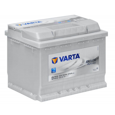 Автомобільний акумулятор Varta 63Ah 610A D39 Silver Dynamic
