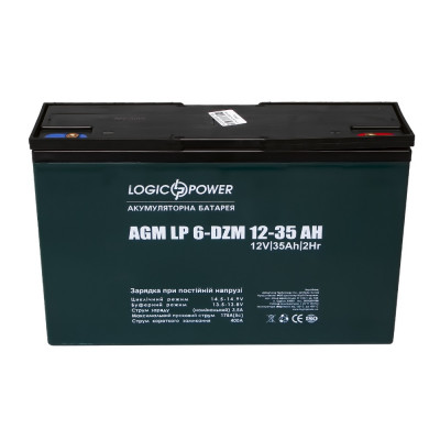 Тяговый аккумулятор LogicPower 12V 35Ah LP 6-DZM-35