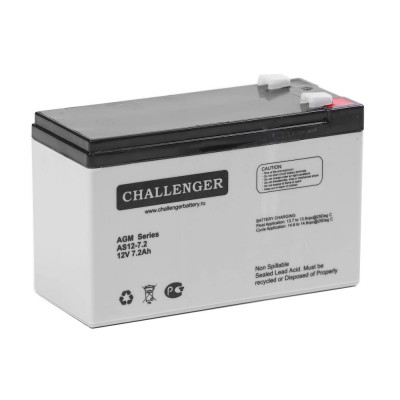 Аккумулятор Challenger 12V 7,2Ah AS12-7,2