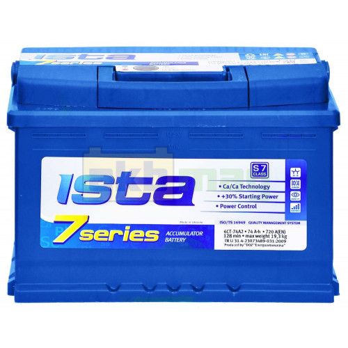 Автомобильный аккумулятор Ista 6СТ-74 7 Series