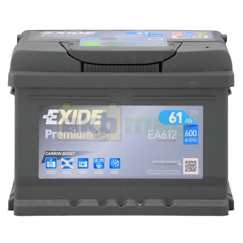 Автомобильный аккумулятор Exide 6СТ-61 Premium EA612