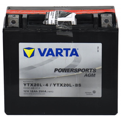 Мото аккумулятор Varta 18Ah Powersport AGM YTX20L-BS